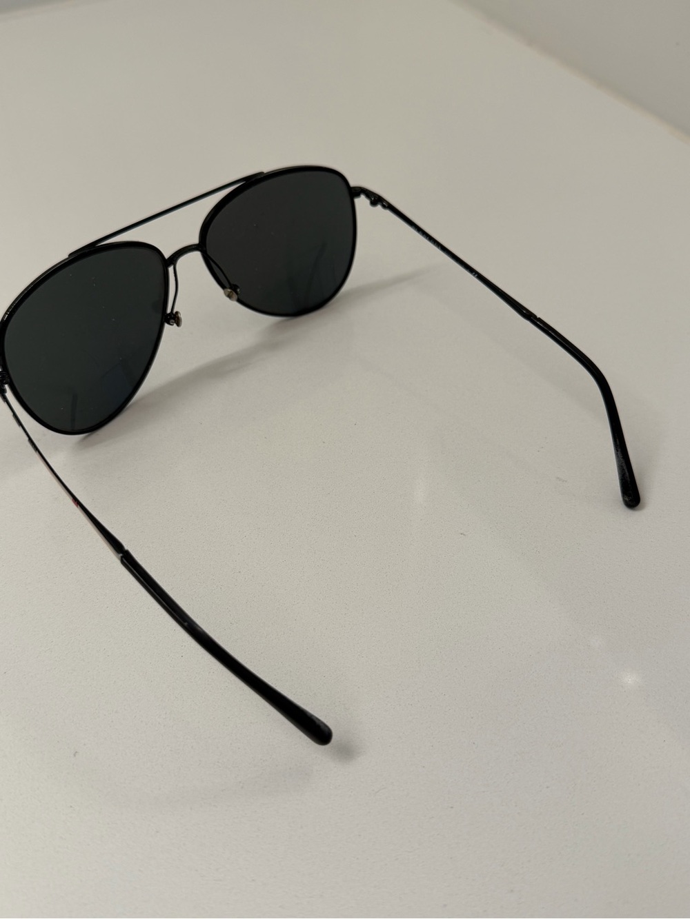 Burberry Black Aviator Sunglasses – Signature Check Detail - Picture 4 of 10